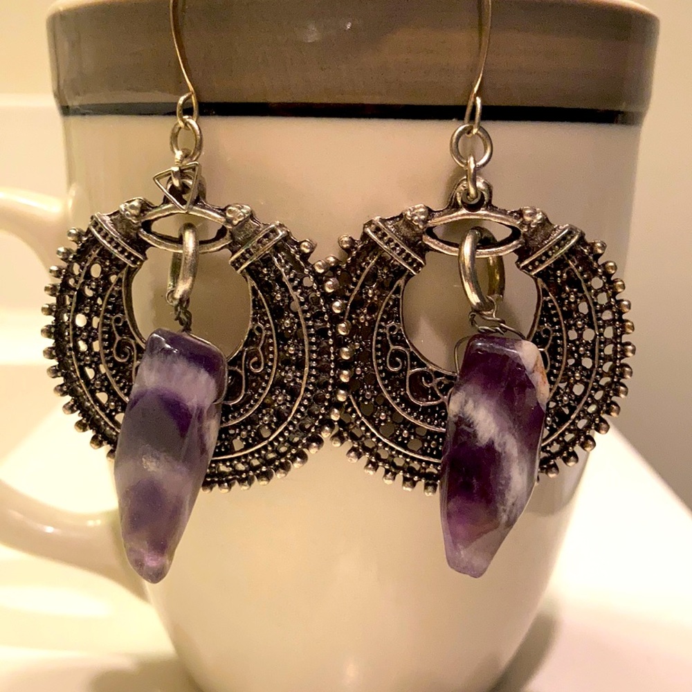 Amythyst earrings
